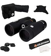 Celestron 71407 TrailSeeker ED 10 x 42 çatı prizma dürbün, tam sertleştirilmiş lensler, BaK-4 Pris...