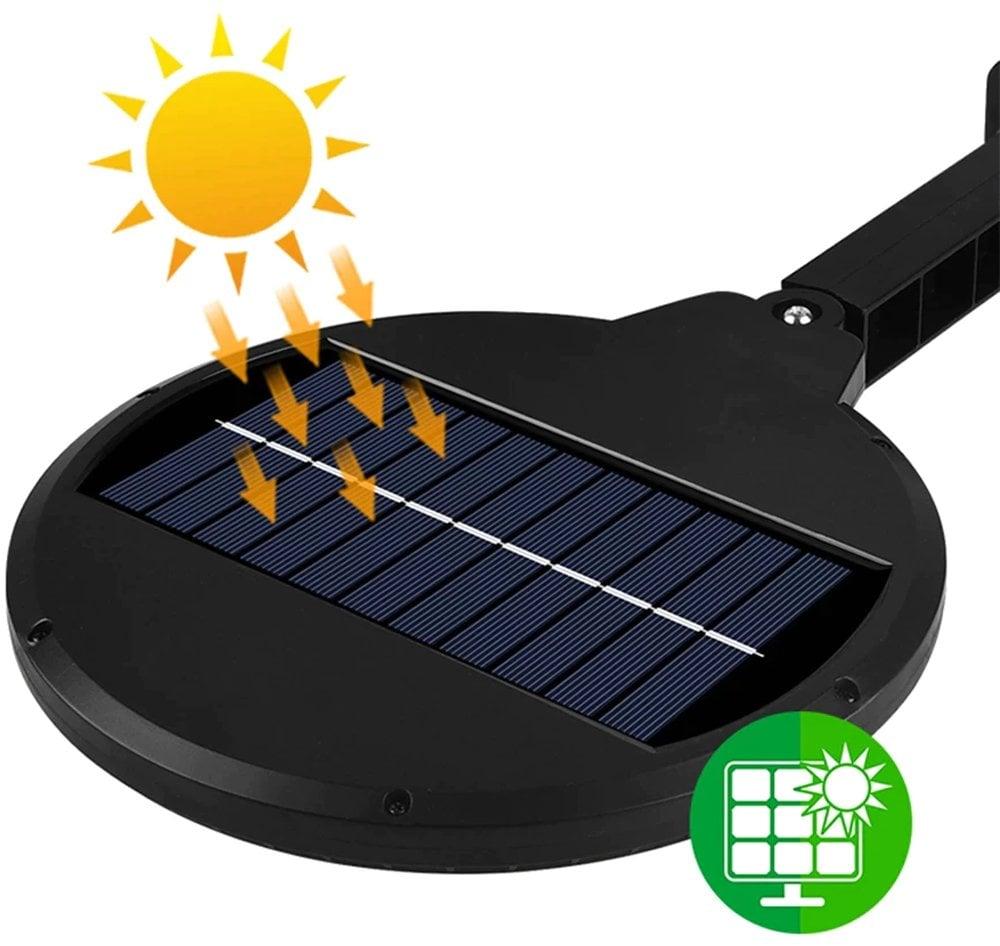 Powermaster Kumandalı Sensörlü Beyaz Solar Aydınlatma ZB-168B