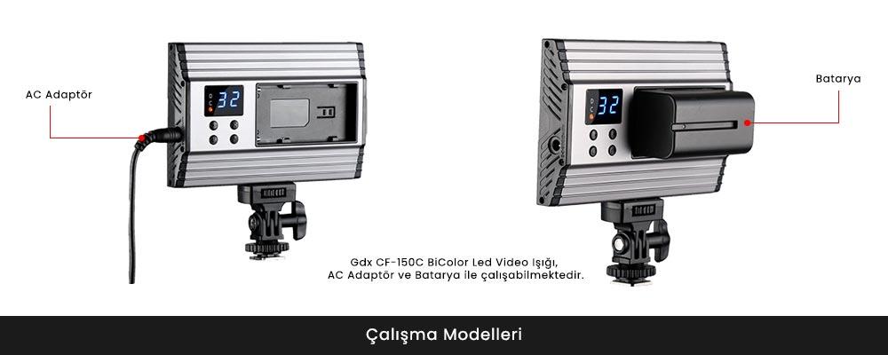 Gdx CF-150C BiColor Led Video Işığı