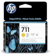 Metinler "hp", "Orijinal HP Mürekkep - Canlı" yazıyor. Hassas Güvenilir ',' 711', 'Sarı'. HP 711 Sarı Mürekkep Kartuşu, kelebek tasarımlı perakende pakette, orijinal HP mürekkeple üretilmiştir.