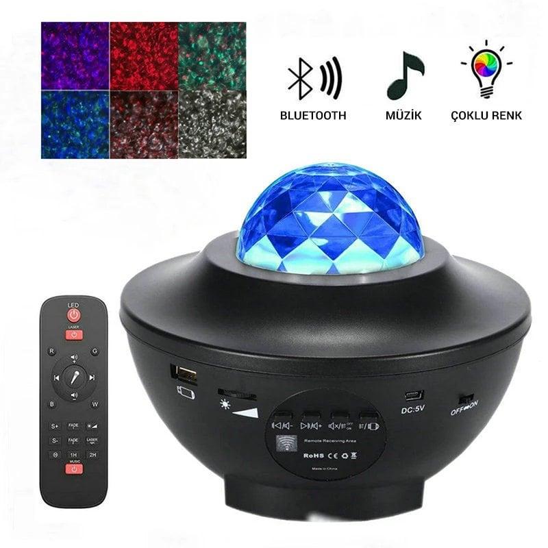 Powermaster PM-7388 Bluetooth Destekli Animasyonlu Şarjlı Ufo Tip Disko Topu İçerik