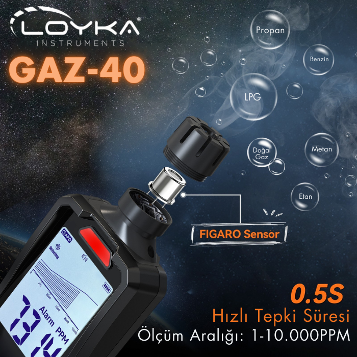 gaz-40 kaçak dedektörü