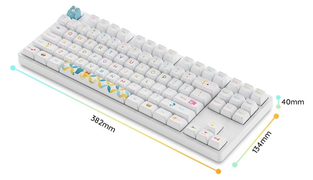 Akko Doraemon Rainbow 5087s Klavye H4