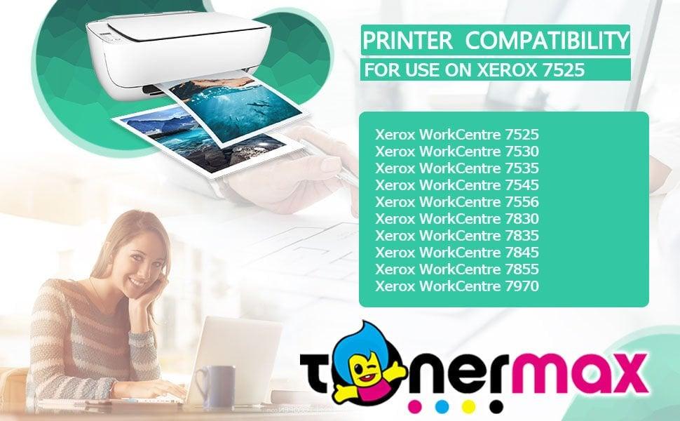 Xerox WorkCentre 7525 Muadil Toneri Set / 7530 / 7545 / 7556 / 7830 / 7835 / 7845 / 7855 / 7970
