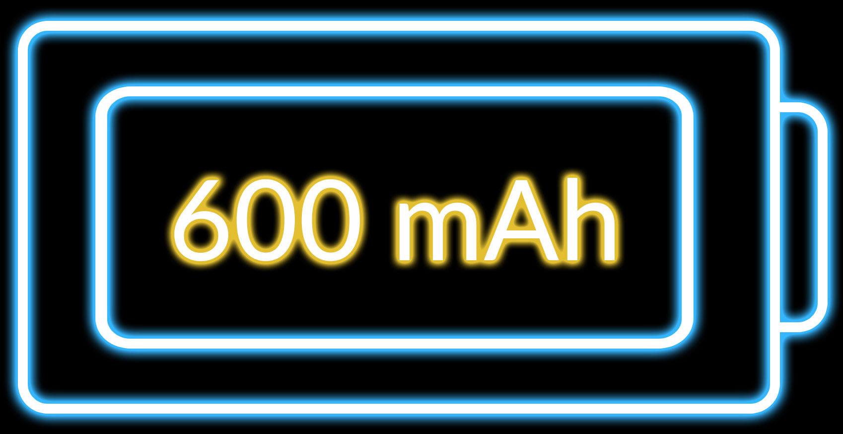 600 mAh battery capacity of the M5 mouse