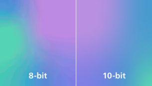 Gerçek 10 bit ekran, görsellerde daha yumuşak geçişler sağlar