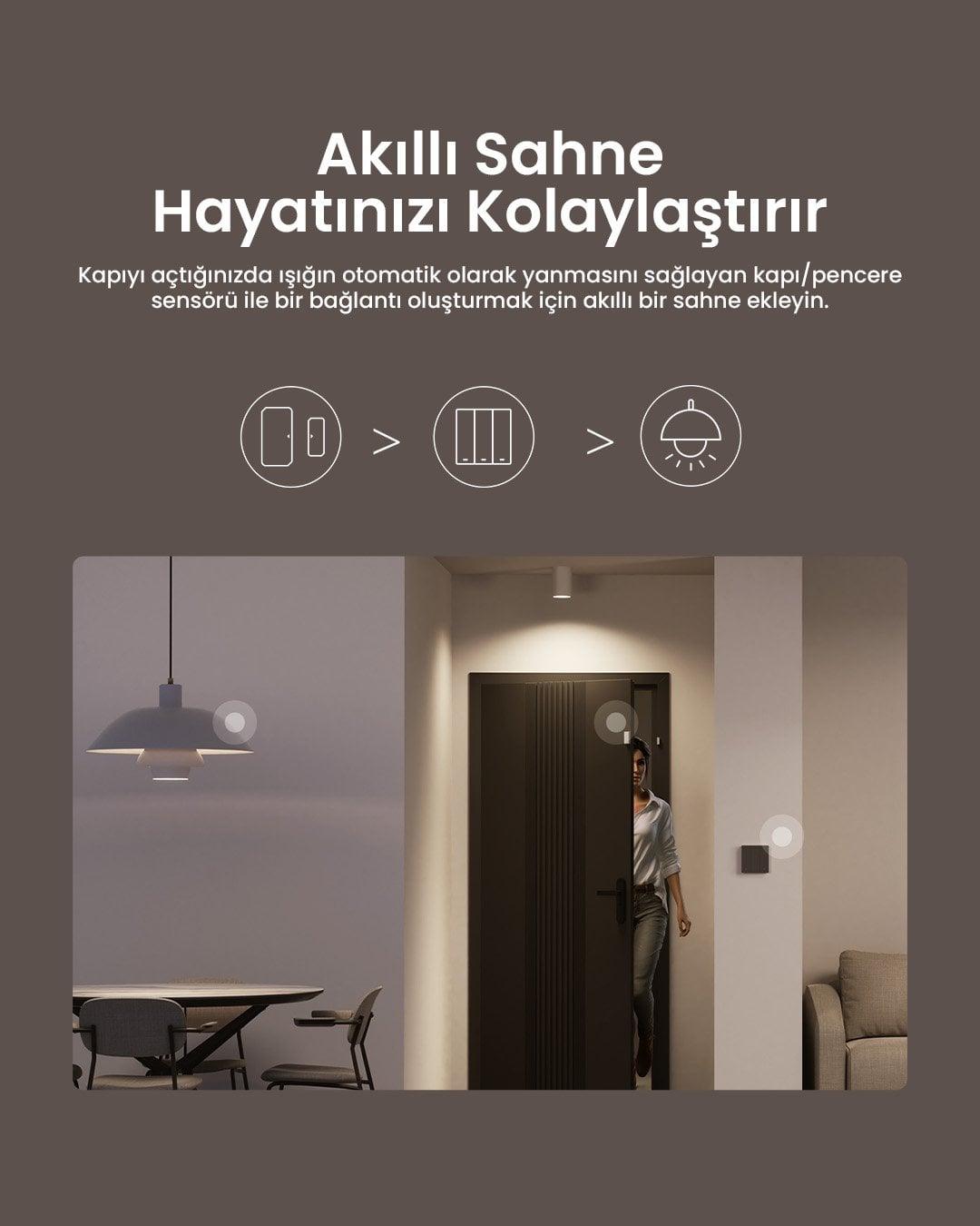 SONOFF M5 Matter Koyu Gri Akıllı Duvar Anahtarı