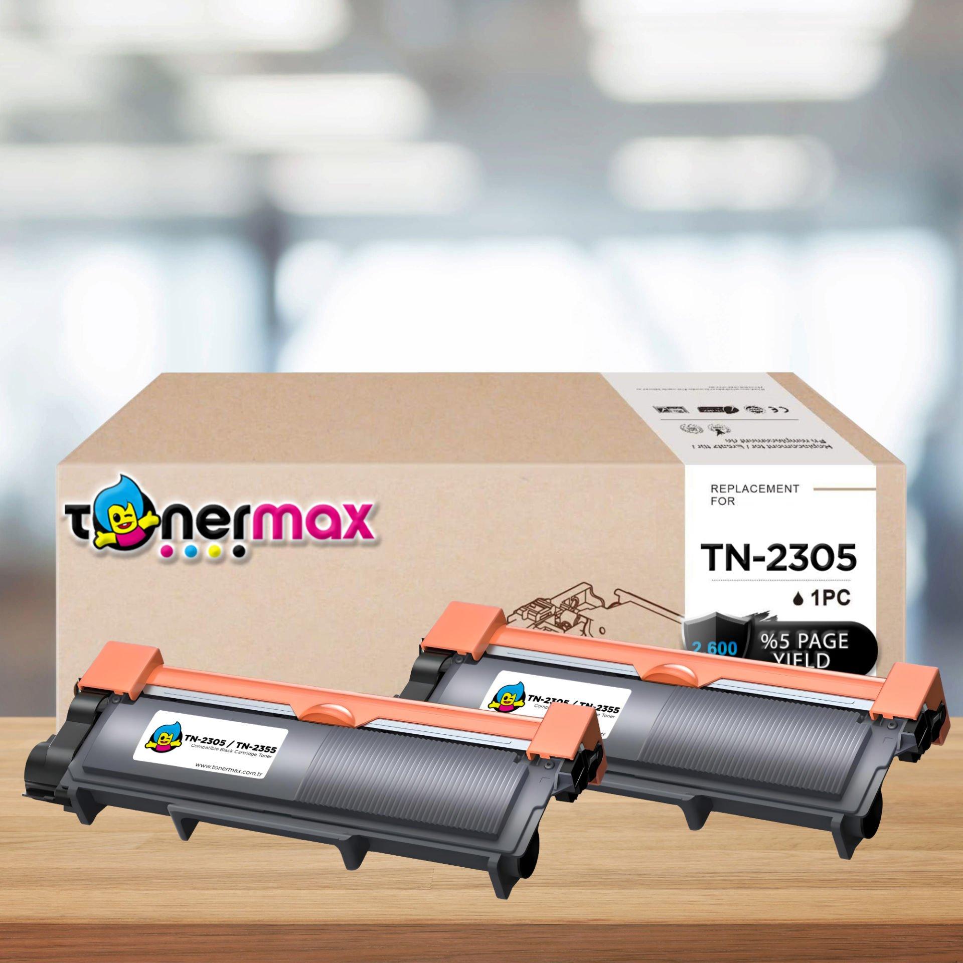 Brother TN-2355 Muadil Toner 2 'li Avantaj Paket / DCP-L2500 / L2520 /L2540 / HL-L2300 / L2340 / L2360 / L2365 / MFC-L2700 / L2720 / L2740