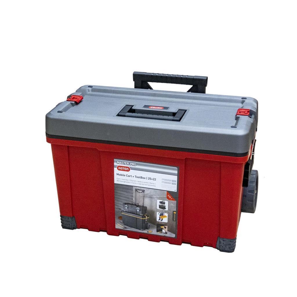 Keter 17182387 Master Pro Tekerlekli Takım Çantası 22”+25” ne işe yarar