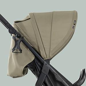 50+ UV korumalı uzatılabilir güneş tentesi, iyi havalandırma için file pencere