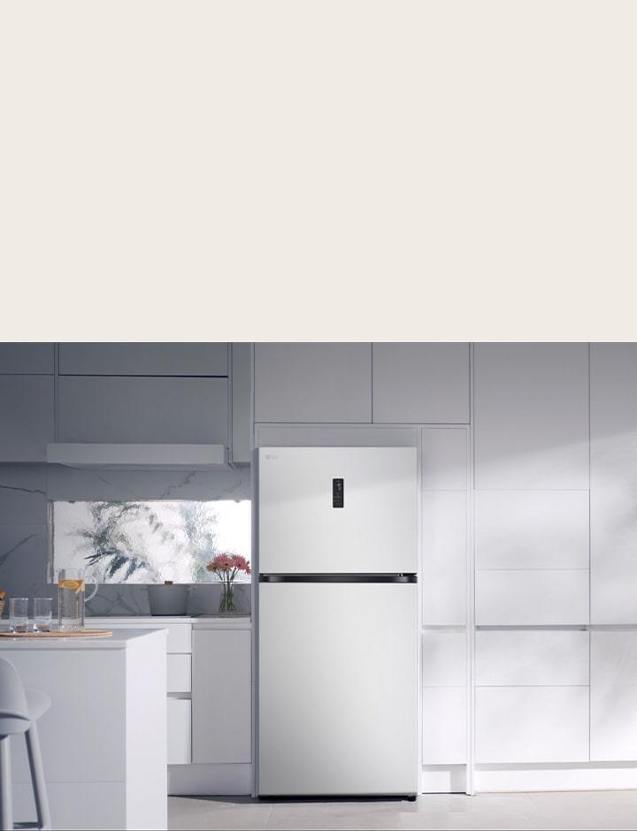 Kullanım alışkanlıklarına göre soğutmayı optimize ederek enerji verimliliğini artıran Smart Fresh Air teknolojisine sahip LG buzdolabı.