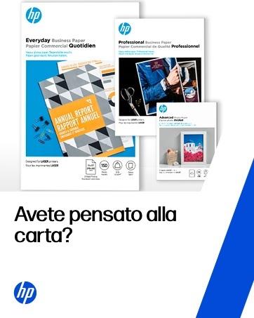 Metinde kağıt üzerinde düşündünüz mü? Dijital yazıcı ve cihaz sarf malzemelerini gösteren HP markalı pazarlama malzemeleri. HP logosu ve mavi geometrik tasarım öğesine sahiptir.