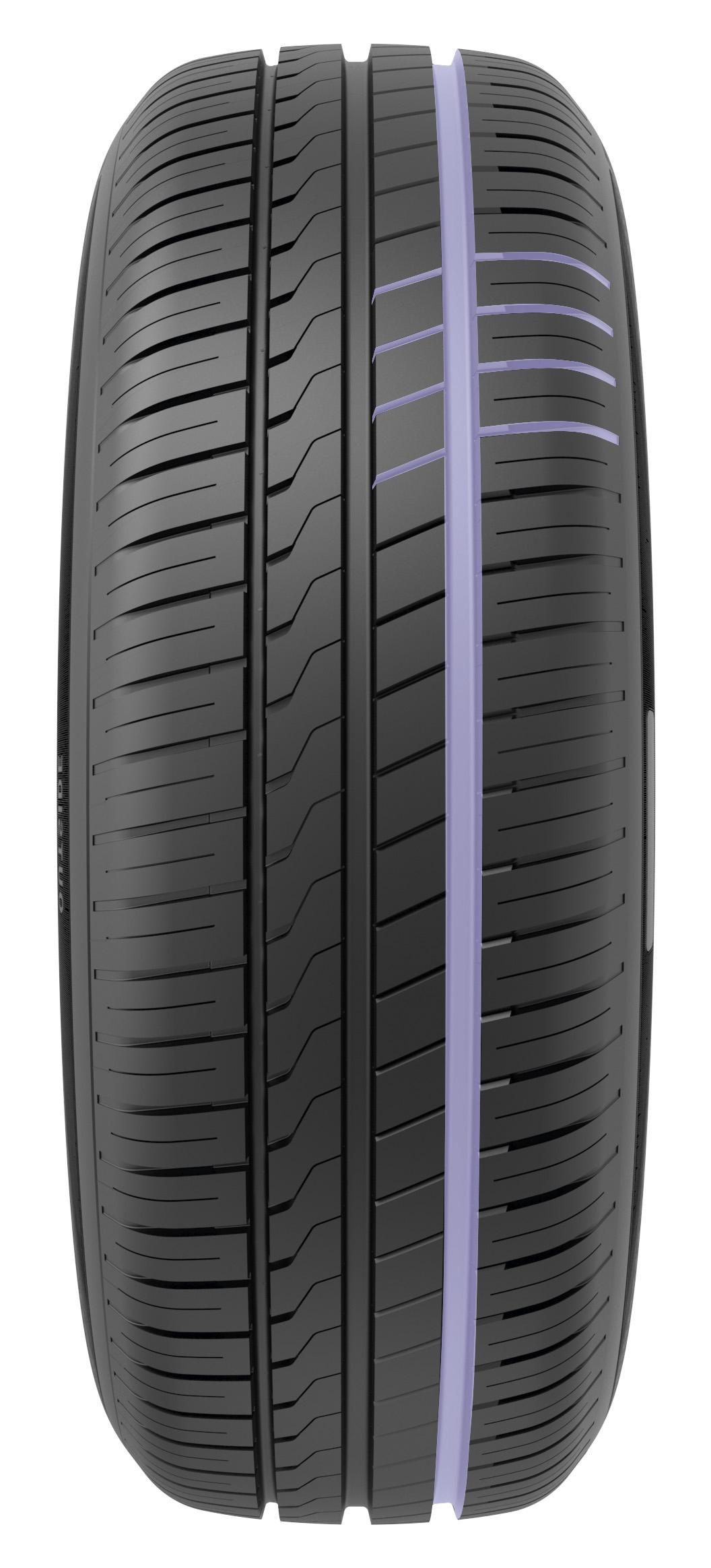 Daha geniş oluğu ve optimize edilmiş yanal kanal açıları sayesinde ıslak zeminde mükemmel performans sağlar.