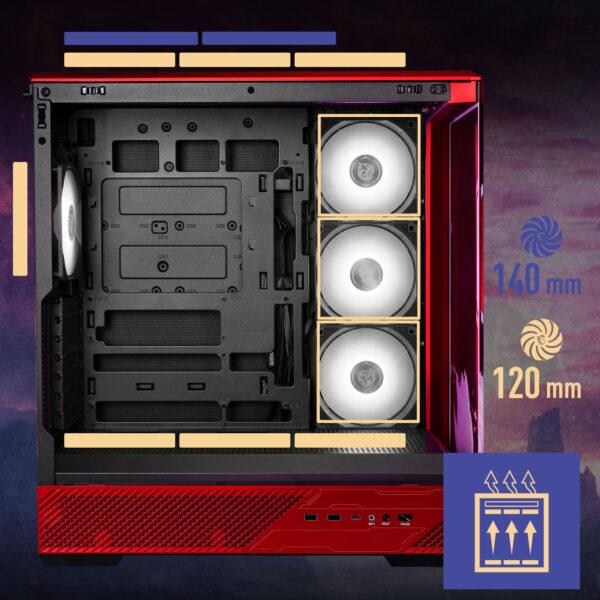MSI PANO 130R MLG EDITION Gaming Kasa H4