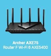 TP-Link Archer AXE75 AXE5400Mbps Wi-Fi 6E Tri-Band Router, Gigabit bağlantı noktası