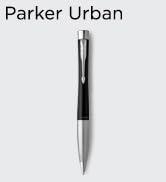 Parker Urban Twist Tükenmez Kalem, Krom Kaplamalı Sessiz Siyah, Orta Nokta Mavi Mürekkep Dolum, Gif...