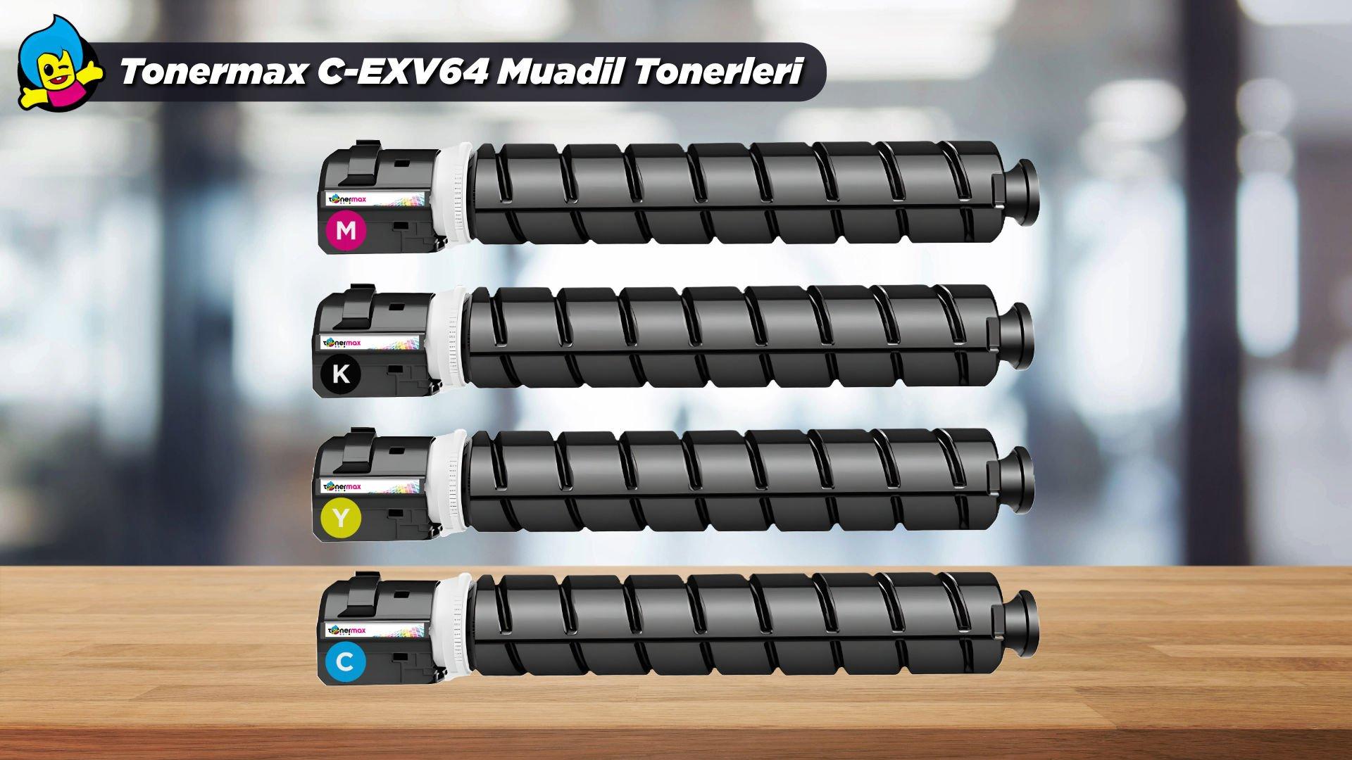 Canon C-EXV64 Muadil Toner Set / imageRUNNER Advance DXC-3930i -3922i -3935i -3926i