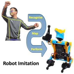 erkek mühendis Bittle açık kaynaklı robot geliştiriyor insan hareketini taklit ediyor makine öğrenimi robotik AI