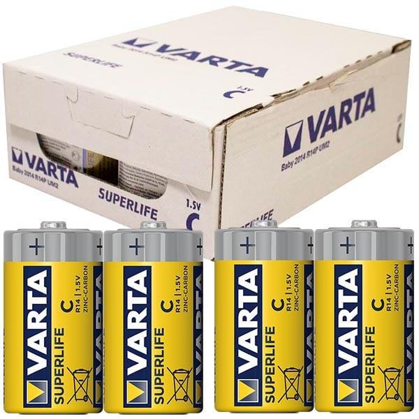 >Varta Superlife Çinko Orta C Boy Pil 24'lü Paket