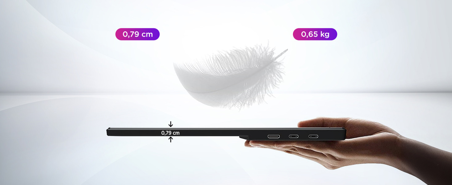James Donkey JDP15 15,6″ 60Hz Full HD IPS Taşınabilir Monitör (Ölü Pikselde Anında Değişim)