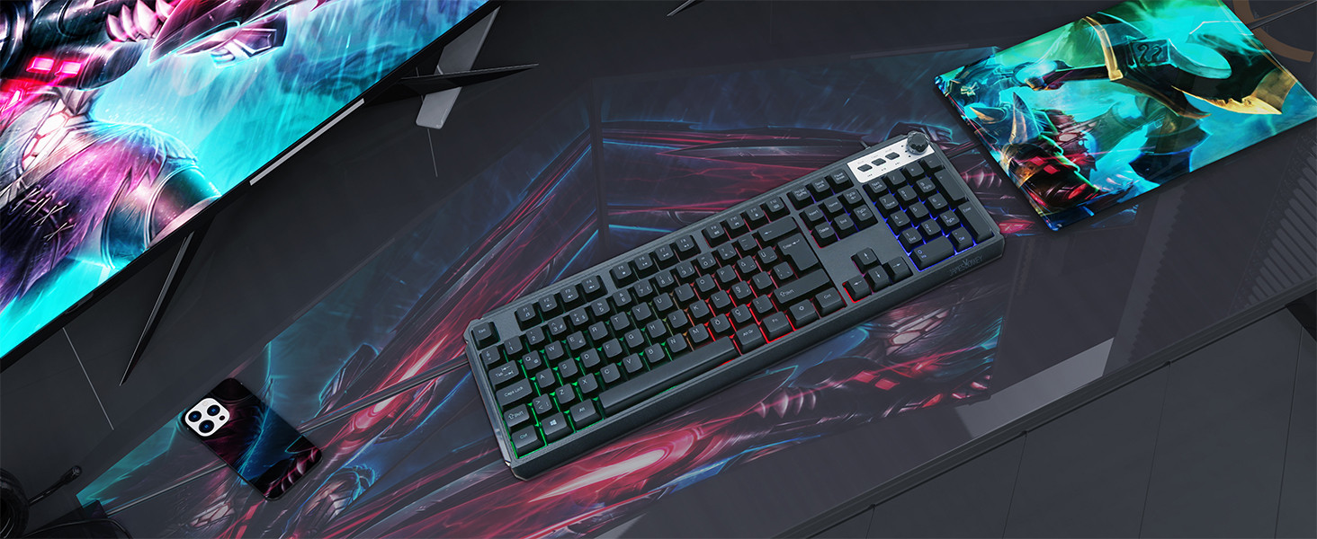 James Donkey JDK104 Rainbow Mekanik Hisli Membran Türkçe Q Gaming 105 Tuş Siyah Klavye