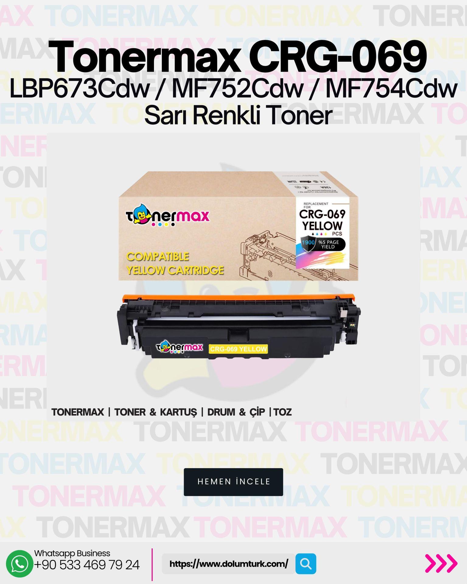 Canon CRG-069 Muadil Toner / 5094C002 /LBP673Cdw /MF752Cdw /MF754Cdw
