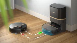 Tek pil şarjıyla 180 dakikaya kadar temizlik