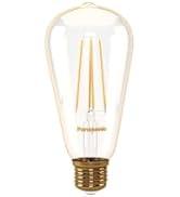 Panasonic E27 Dim Edilebilir Filaman ST64 Lamba 7W 630LM 2000K Gold