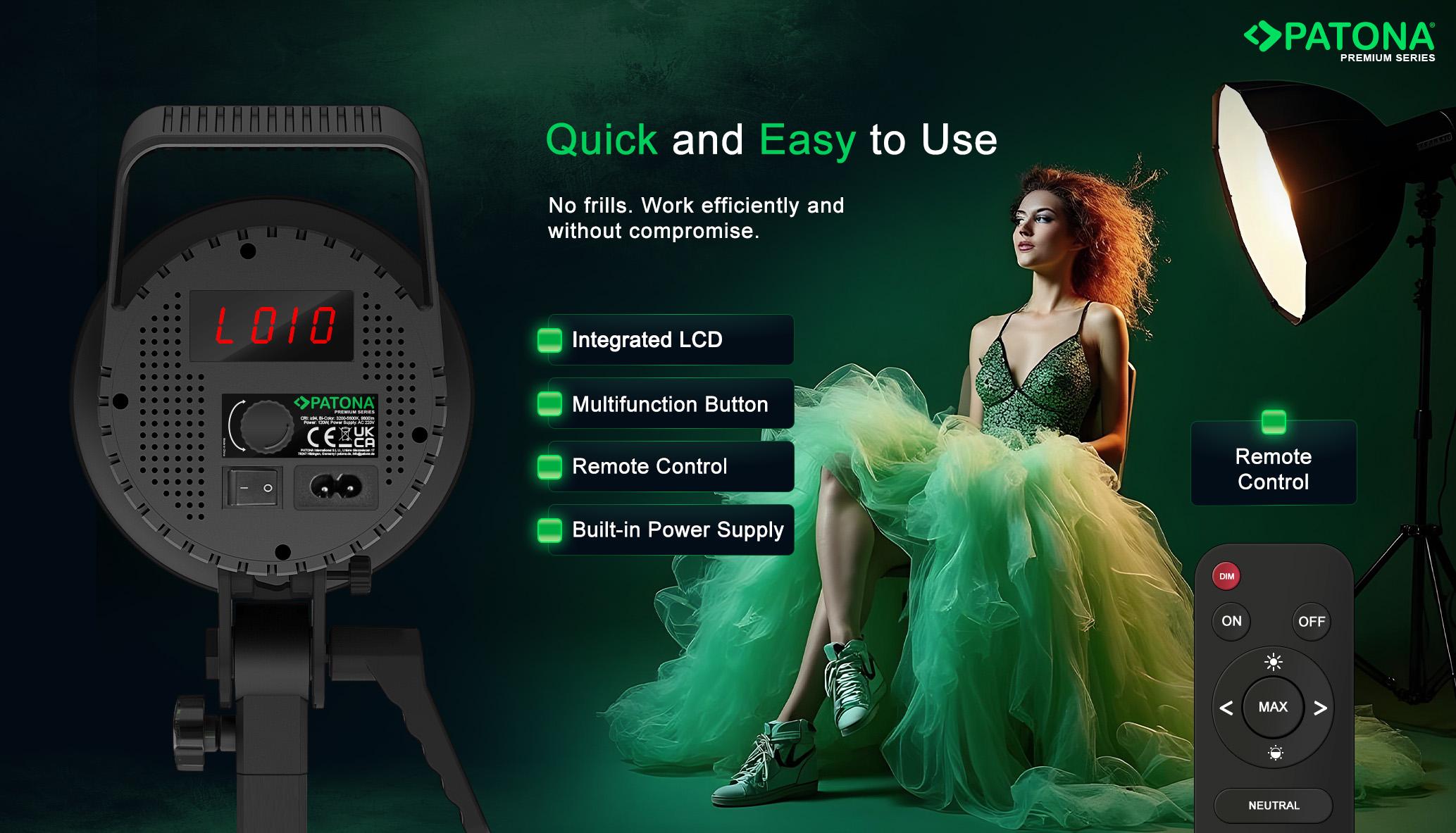 PATONA Premium COB LED Light ML-1200