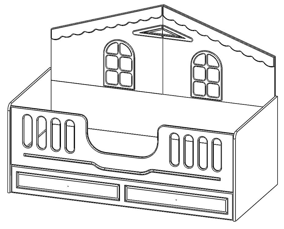 Garaj Home Sude Membran Yavrulu Montessori 90x190 Karyola
