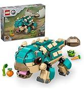 LEGO Jurassic World Yavru Bumpy: Ankylosaurus 76962-7 Yaş ve Üzeri Kretase Kampı Hayranları için ...
