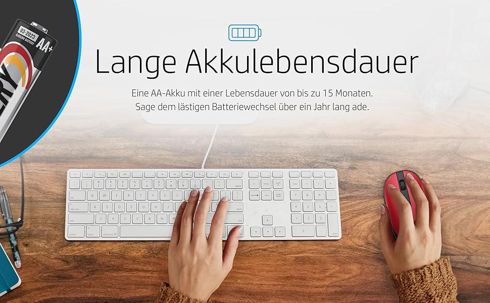 Uzun pil ömrüne sahip Bluetooth fare