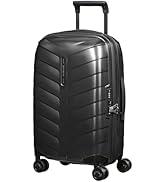 Samsonite Attrix - Spinner S, Genişletilebilir Carry-On Luggage, 55 cm, 38/44 L, Siyah (Antrasit)