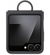 Samsung Galaxy Z Flip7 FE Yüzüklü Silikon Kılıf, Siyah