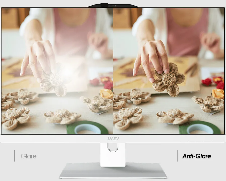 Parlamayı Önler - Anti-Glare Panel göz yorulmasını engeller