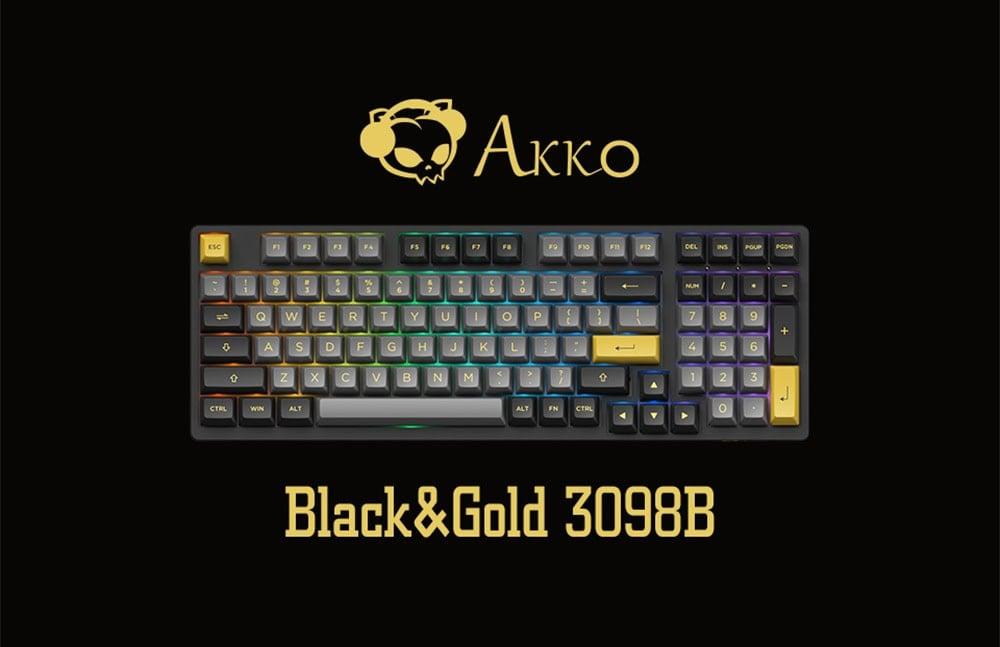 Akko 3098b Plus Black Gold Klavye H1