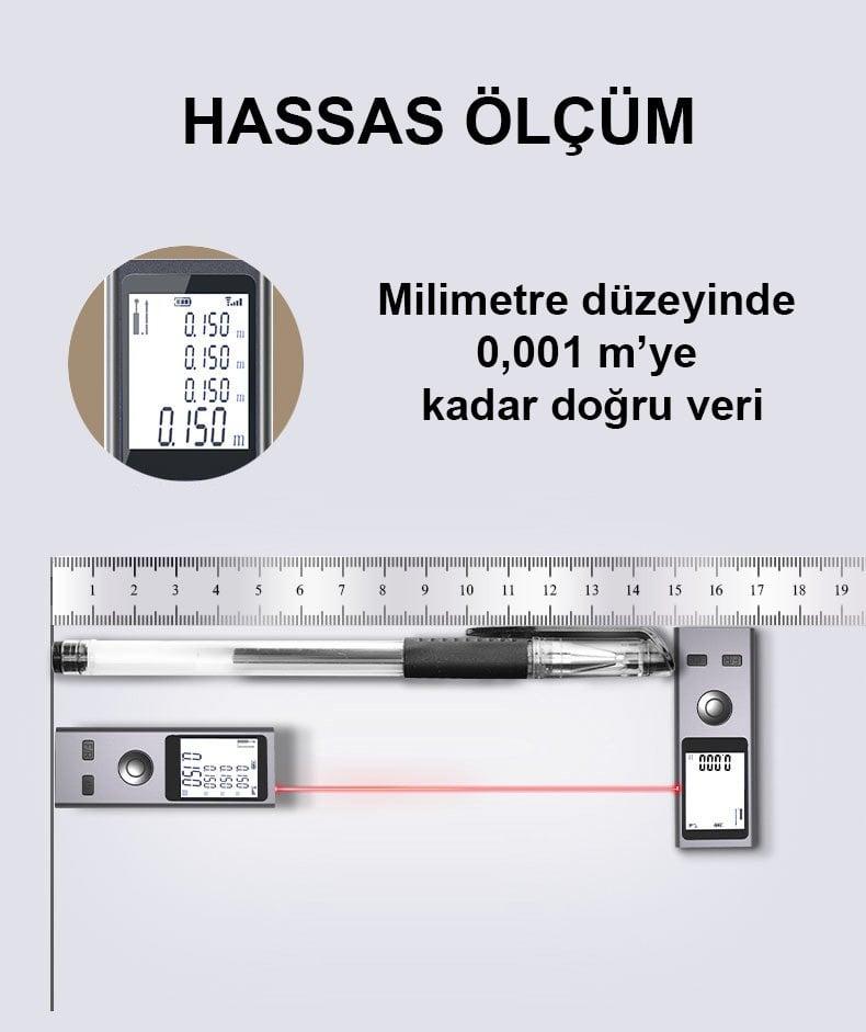 Powermaster 40 Metre Mini Lazer Mesafe - Açı Ölçer PM-13000