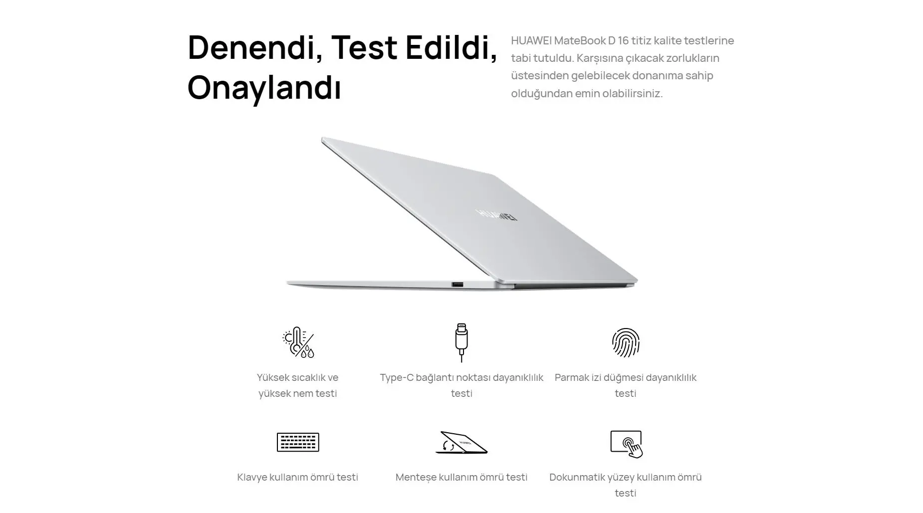 Huawei MateBook D16 Şarj ve Pil Performansı