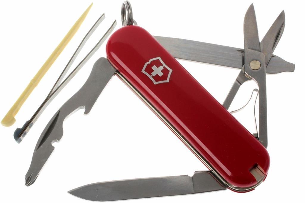 Victorinox Çakı 0.6363 Rambler 10 Fonksiyonlu, Kırmızı, Mini İsviçre Çakısı