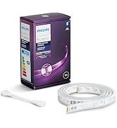 Philips Hue White & Color Ambiance Lightstrip Plus genişletme (1 m), kısılabilir LED şeritler...