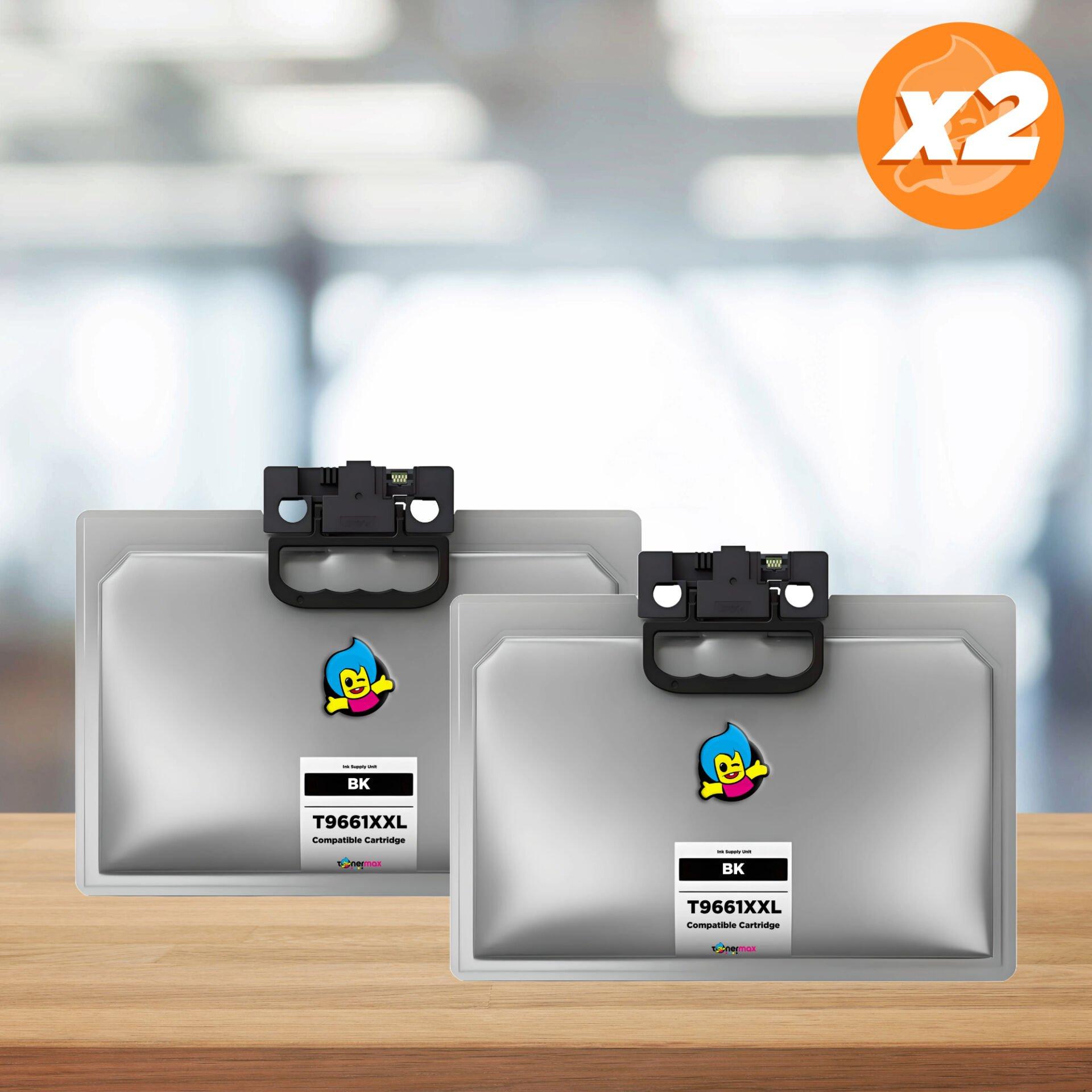 Epson T9661XXL Muadil Kartuş 2'li Avantaj Paket / WF-M5298DW / M5299DW / M5799RDWF / M5799RDTWF / M5799RDWF C13T966140