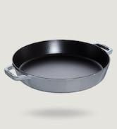 STAUB kızartma tavası / paella tavası, iki saplı, 34 cm, dökme demir, mat siyah emaye ile...