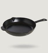 STAUB kızartma tavası / dökme demirden güveç tavası, 26 cm, dökme ağızlı, mat siyah emayeli...