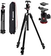 Manfrotto 290XTRA Alüminyum Tripod Kiti 496 Top Başlı, 3 Bölümlü Ayaklar, 4 Açılar Konumu, Qui...