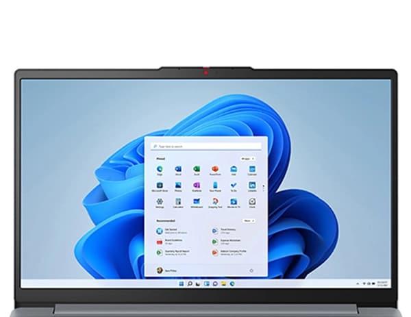 Windows 11 ekranlı IdeaPad Slim 3 Gen 8 ekran yakın plan