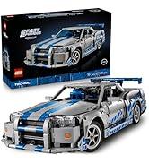 LEGO Technic Daha Hızlı Daha Öfkeli Nissan Skyline GT-R (R34) Araba 42210 - Yetişkinler için Deko...