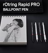 rOtring Rapid PRO tükenmez kalem | orta çizgi genişliği | siyah