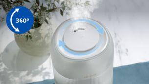 Çok yönlü buhar kontrolü için 360° başlık