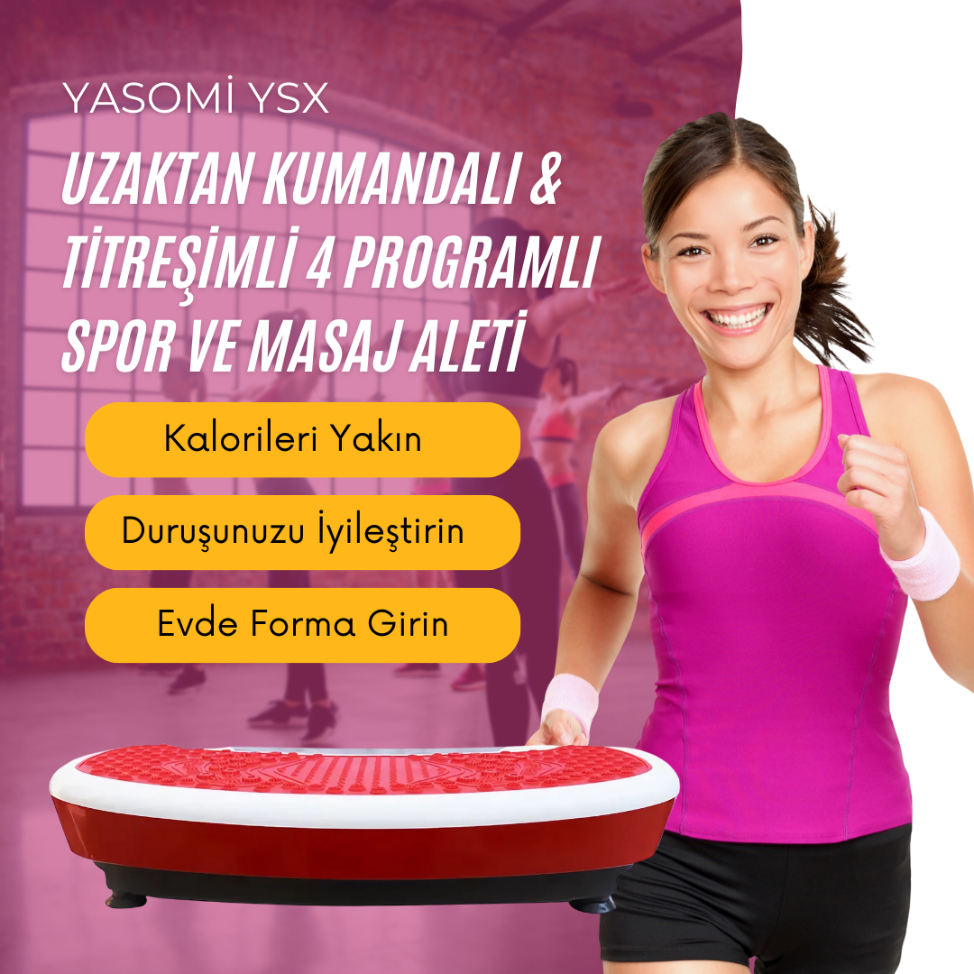 Uzaktan Kumandalı & Titreşimli 4 Programlı Spor Masaj Aleti