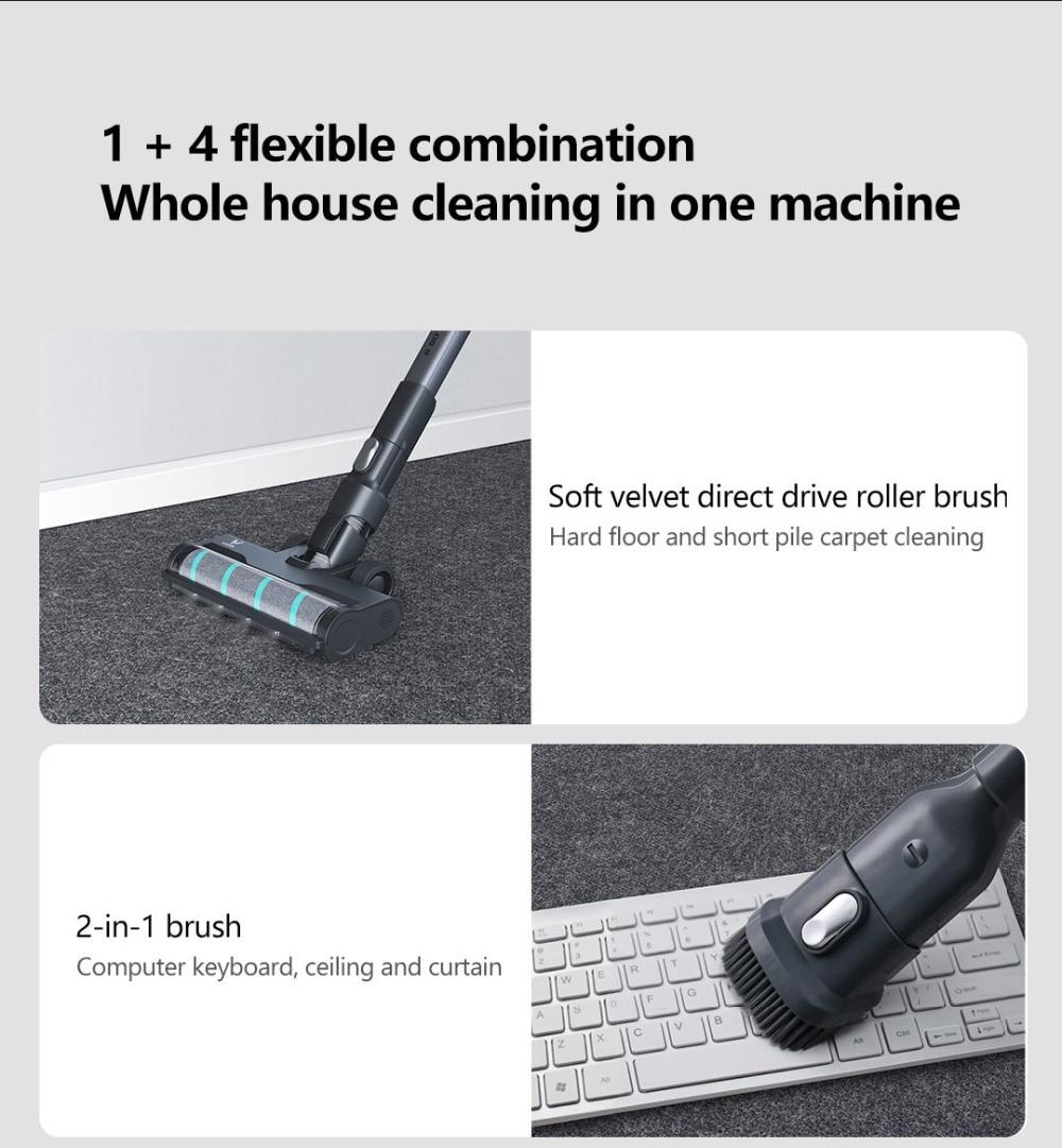 VIOMI A9 Handheld Wireless Vacuum Cleaner Front LED Light 23KPa Portable Cordless floor Carpet Dust Collector, Removable battery 15